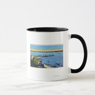 Country Club View of Sailboat Regatta # 2 Mug