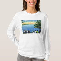 Country Club View of Sailboat Regatta on Lake