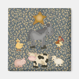 Country Collection Farm Animals Fridge Magnet