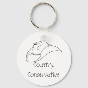 Country Conservative Keychain