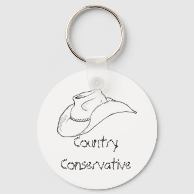 Country Conservative Keychain (Front)
