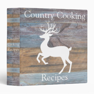 Country Cooking Recipe Book 3 ring binder