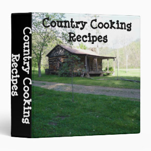 Country Cooking Recipe Book Binder