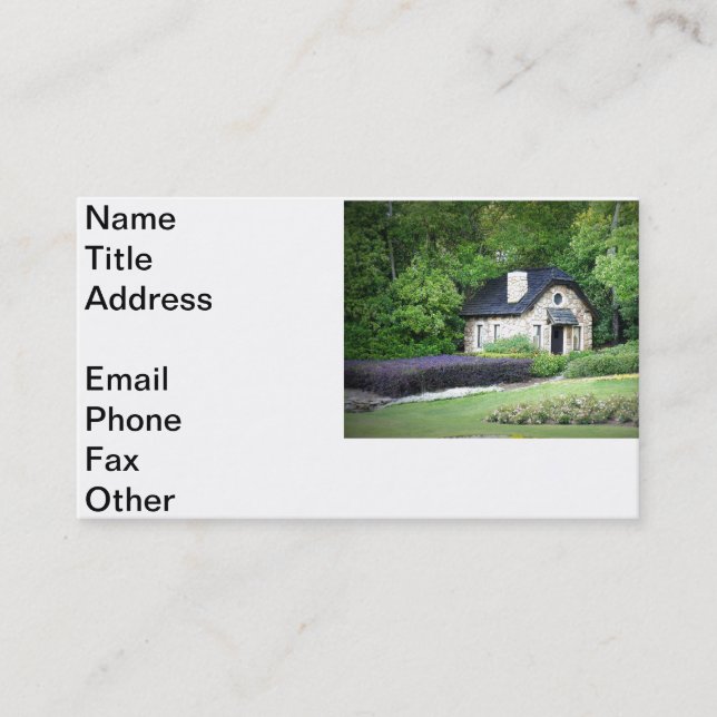 Country Cottage Business Card (Front)