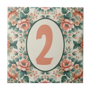 Country Cottage Floral Customizable Tile