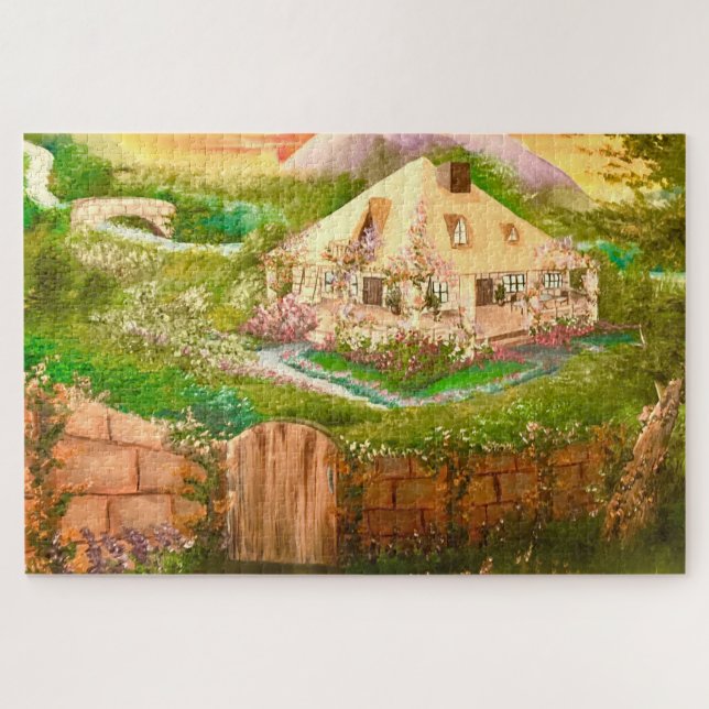 Country Cottage Jigsaw Puzzle (Horizontal)