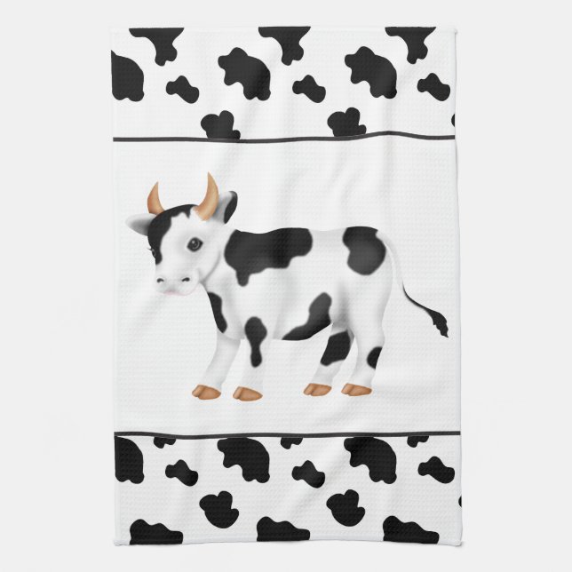 Country Cow fun kitchen towel (Vertical)