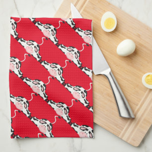 Country Cow pattern Kitchen towel