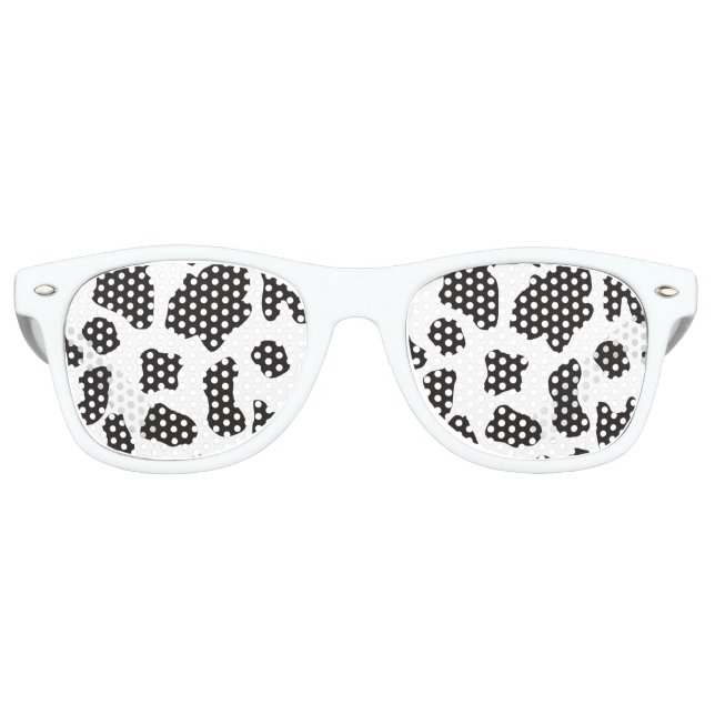 Country Cow Pattern Retro Sunglasses (Front)