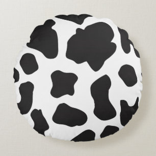 Country Cow Pattern Round Pillow