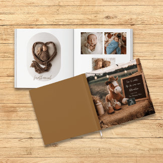 Country cowboy horse Baby photo book keepsake