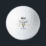 Country Cowboy Personalized Groomsmen Monogram Golf Balls<br><div class="desc">Personalized gifts for groomsmen with old western cowboy theme. Decorated with cowboy hat with vintage western font. Text and background colour are editable using the Design Tool to fit your occasion. Get this customize gift for wedding,  bachelor party,  engagement party or any other special occasions.</div>