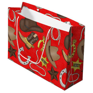 Country Cowboy Western grand sac cadeau