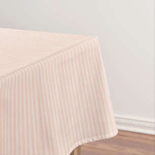 Country Cream Pin Stripe Tablecloth
