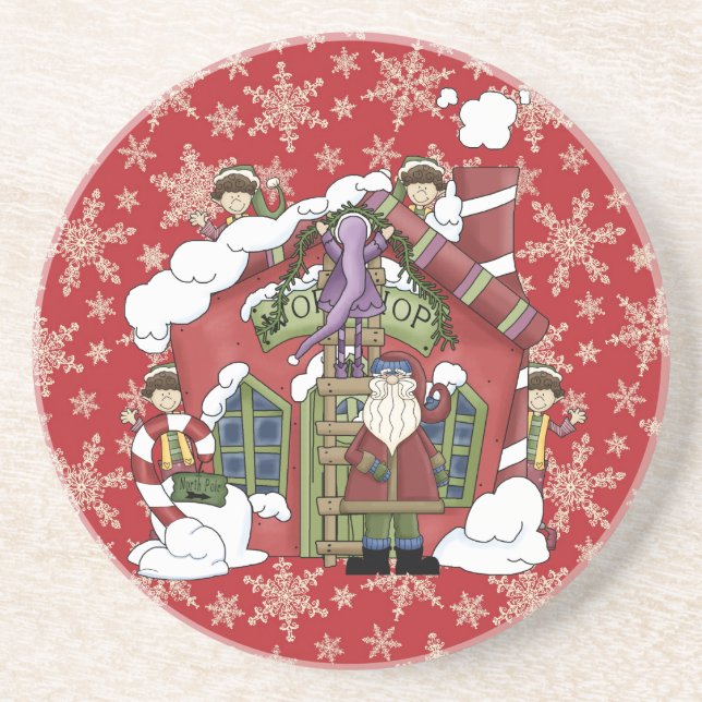 Country Critters Coaster Collection (Santa) (Front)