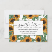 Country Cute Yellow Sunflowers Watercolor Pattern