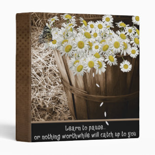 Country Daisies Binder