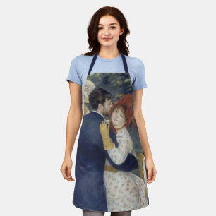 Country Dance by Pierre Renoir, Vintage Fine Art Apron