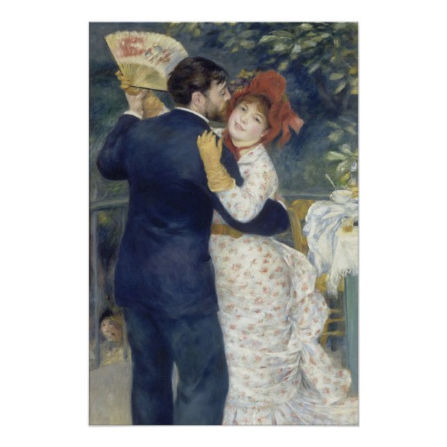 Country Dance - Renoir Impressionist Painting Poster (Front)