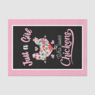 Country decoupage chicken crafters tissue paper