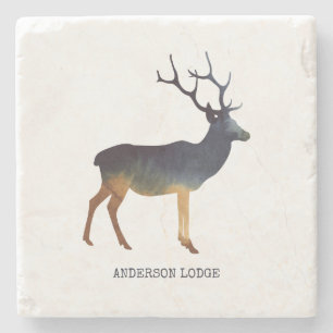 Country Deer Stone Coaster