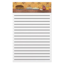 Country Desserts Thick Line Stationery