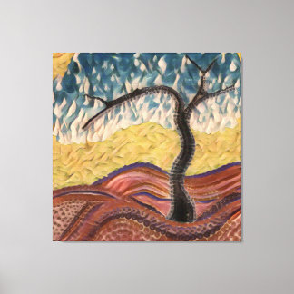 Country Dream Tree Mandala Canvas Print