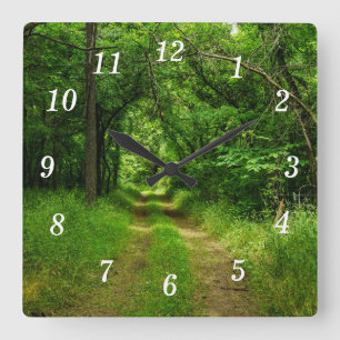 Country Driveway Wall Clock