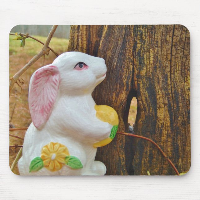 Country Easter Bunny Mouse Pad (Front)