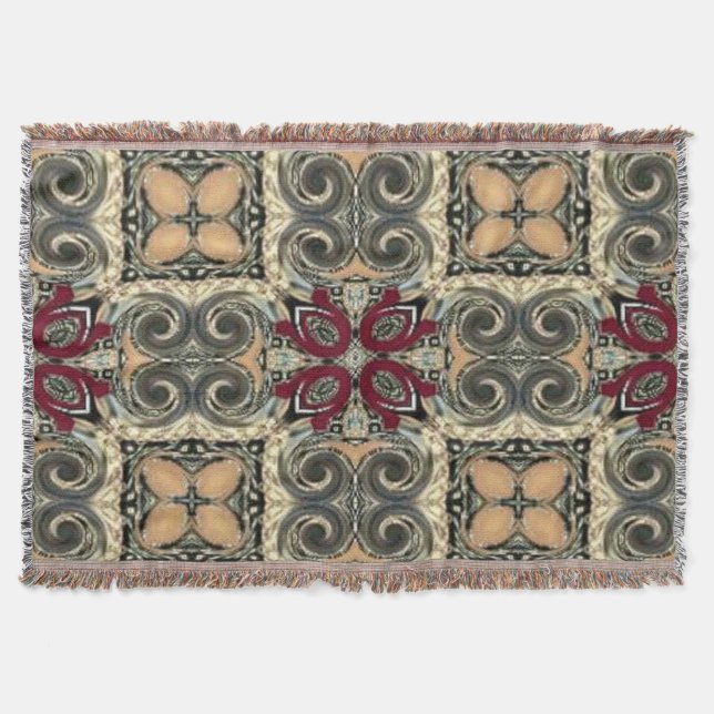 Country Elegance Throw Blanket (Front)