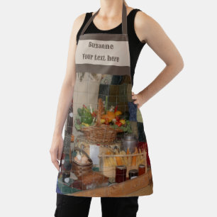 Country Fair Farm Harvest Display Personalized Apron