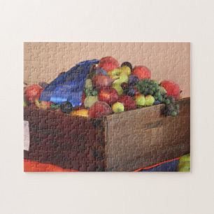 Country Fair Fruit First Prize Blue Ribbon  Jigsaw Puzzle