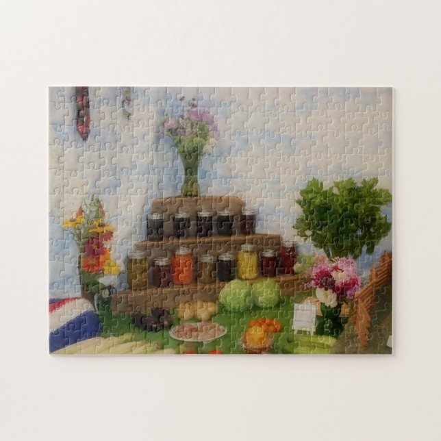 Country Fair Preserves And Produce Jigsaw Puzzle (Horizontal)