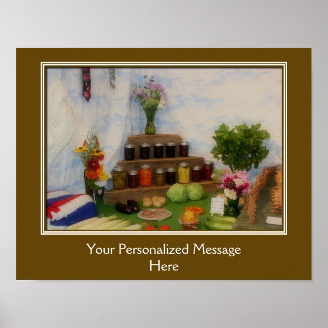Country Fair Preserves Prize Personalized Poster (Front)