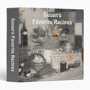 Country Fair Prize Produce Personalized Recipe Binder