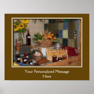 Country Fair Produce Prize Personalized Poster