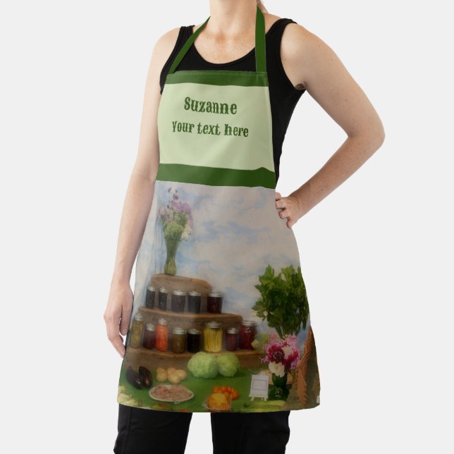 Country Fair Vegetables Personalized Apron (Insitu)