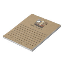 Country Fall Candles Kraft Custom Note Pad 
