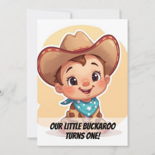 Country Farm Baby Birthday Invitation