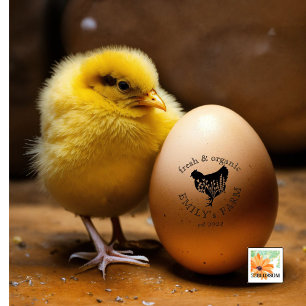 country farm chicken coop personalized name rubber stamp