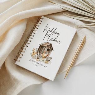 Country Farm Chicken Wedding Planner Notebook