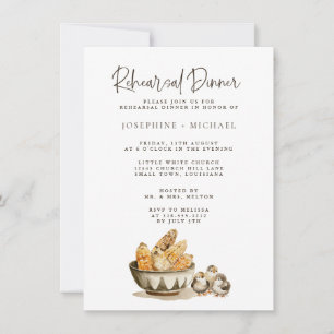 Country Farm Chicken Wedding Rehearsal Dinner Invitation
