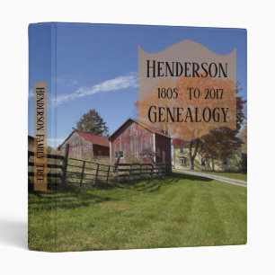 Country Farm House Family Tree Binder Album