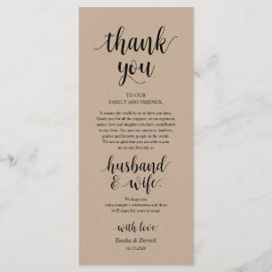 Country Farm Kraft, Place Setting Merci Cartes