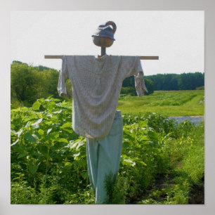 Country Farm Scarecrow  Poster