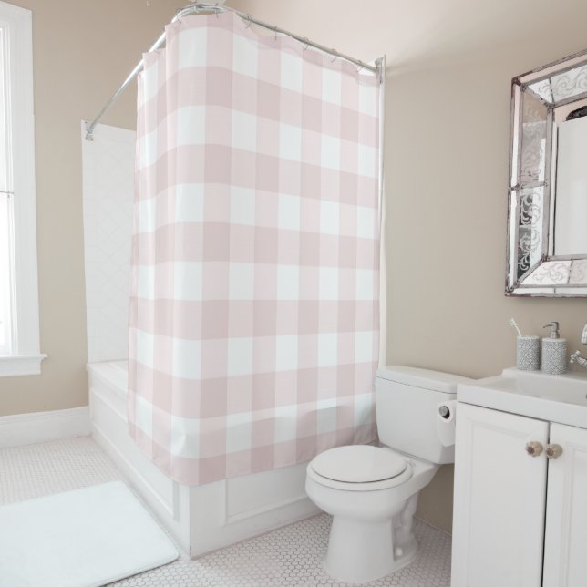 Country Farmhouse Pink Buffalo Gingham Plaid (In Situ)