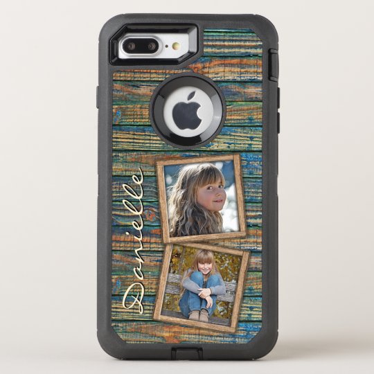 Country Farmhouse Rustic Barn Wood Planks Pattern OtterBox Defender iPhone 7 Plus Case