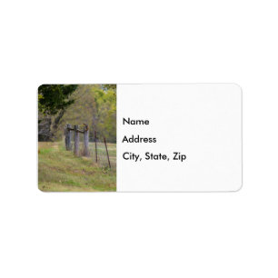 Country Fence and A Squirrel Label