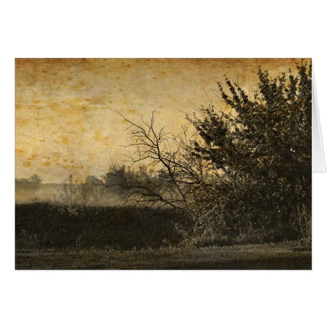 Country Field landscape Rustic Winter Trees (Front Horizontal)