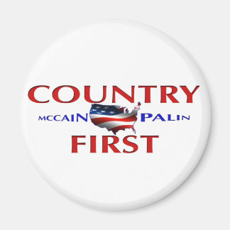 Country First John McCain Palin Magnet for car